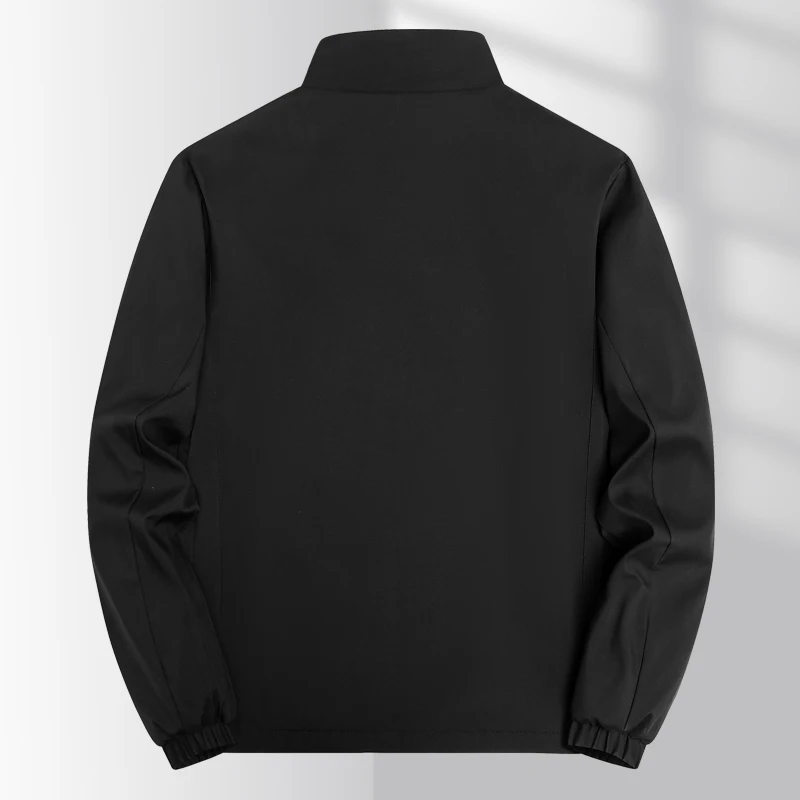แจ็คเก็ตผู้ชายใหม่ 2025 แจ็คเก็ตธุรกิจระดับพรีเมียม แจ็คเก็ตมีฮู้ดสำหรับฤดูใบไม้ร่วง เสื้อคลุมผู้ชายสีพื้น เสื้อผ้าผู้ชายแนวสตรีทแวร์
