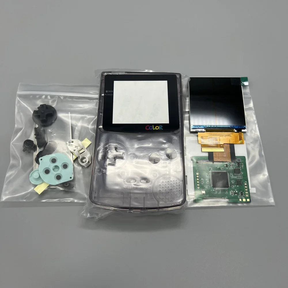 

2,6-дюймовый IPS LCD-экран GBC и новый корпус для Gameboy Color. Поддержка пиксельного отображения. Не нужно разрезать скорлупу.