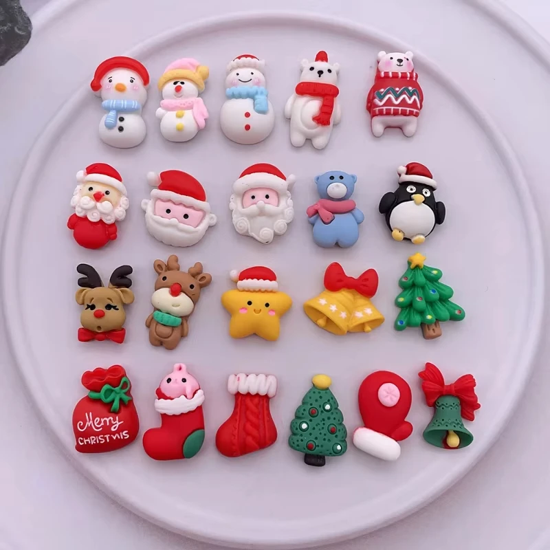 Nuevos zapatos de decoración navideña, accesorios para zuecos usados para bricolaje, combinación gratuita de sandalias y zapatillas, decoración creativa, regalos de navidad