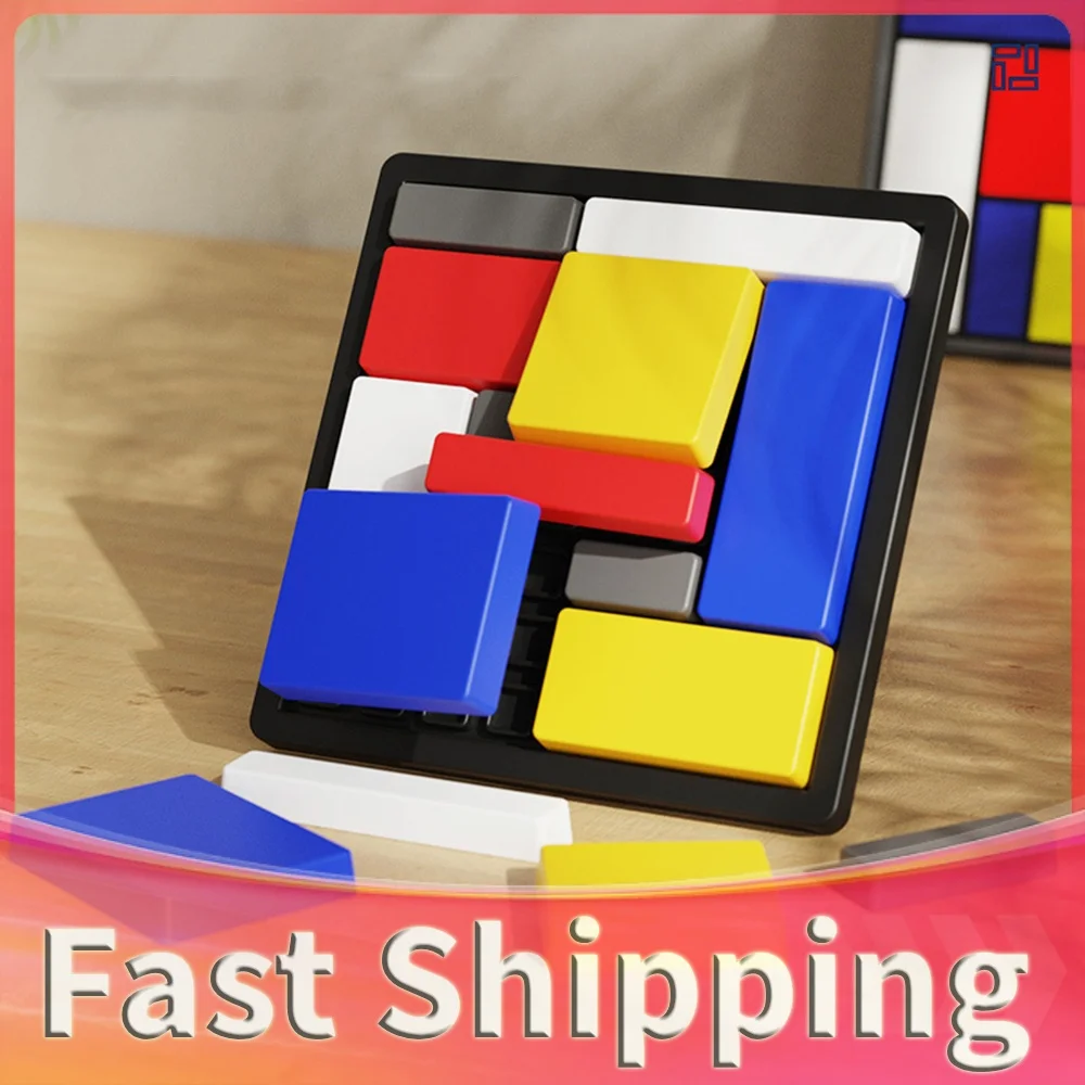 Montessori Brain Blocks Puzzles Toys 88 Challenges 4 Difficulty Levels Fun Educational Logic Thinking Jigsaw for Kids and Adults