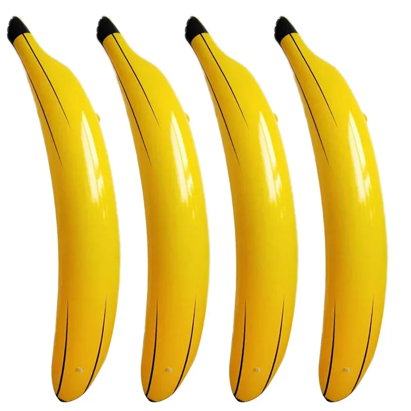 5PCS  PVC inflatable banana toy bar Singles Day atmosphere promotion props entertainment stage props inflatable bananas