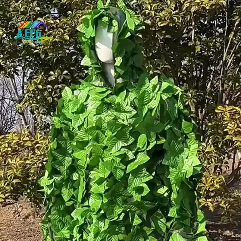 

AEF6-3D Bionic Hunting Ghillie Suits Leaf Camouflage Jungle Hunting Clothes Bird Watching Clothing
