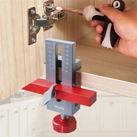 Cabinet Door Mounting Jig Aluminum Alloy Installation Positioner Cabinet Hardware Jig For Framed Frameless Cabinets 0-40mm Thick