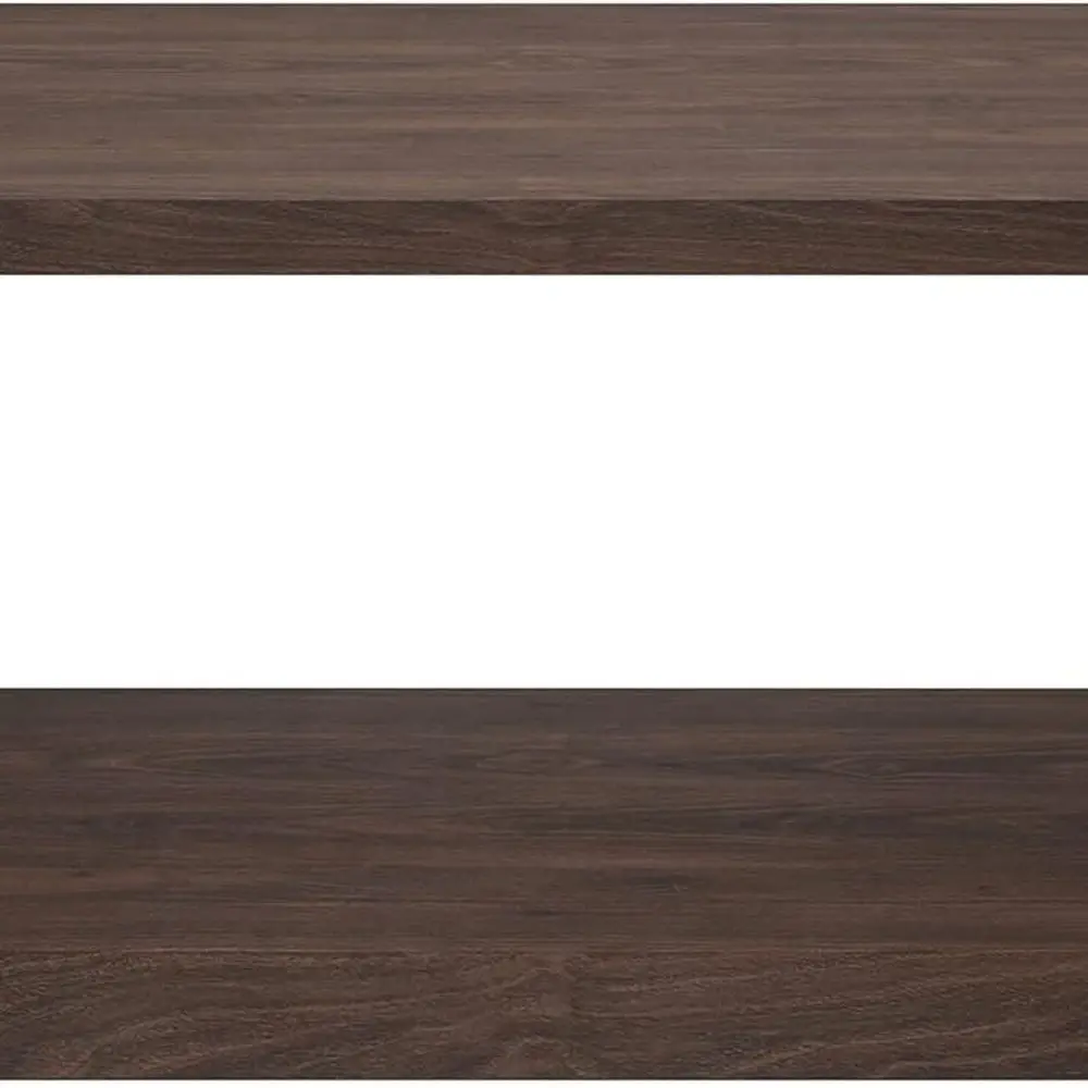 Alder Brown 48 Rectangular Coffee Table with Open Shelf for Living/Family Rooms & Offices