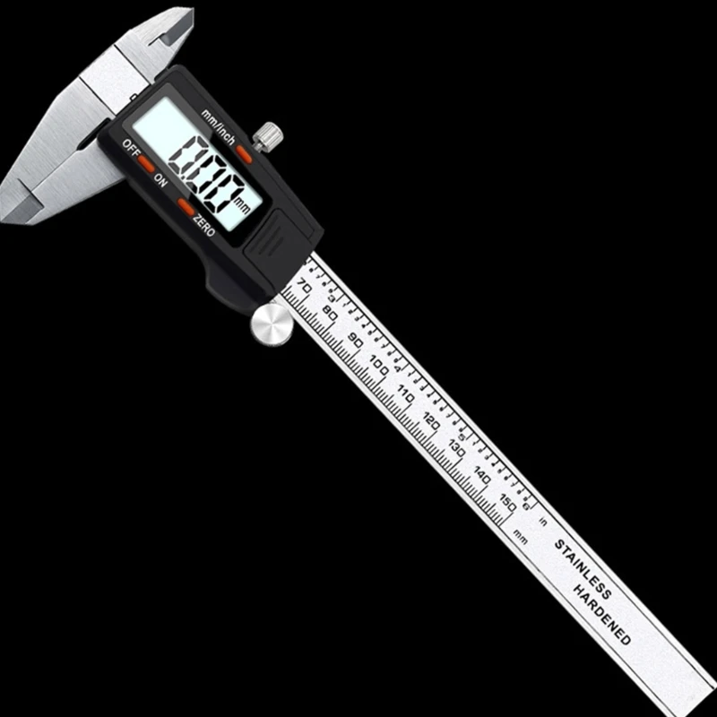 Stainless Digital Caliper 0-150mm Micrometer Gauge Inch & Millimeter Conversion Dropship