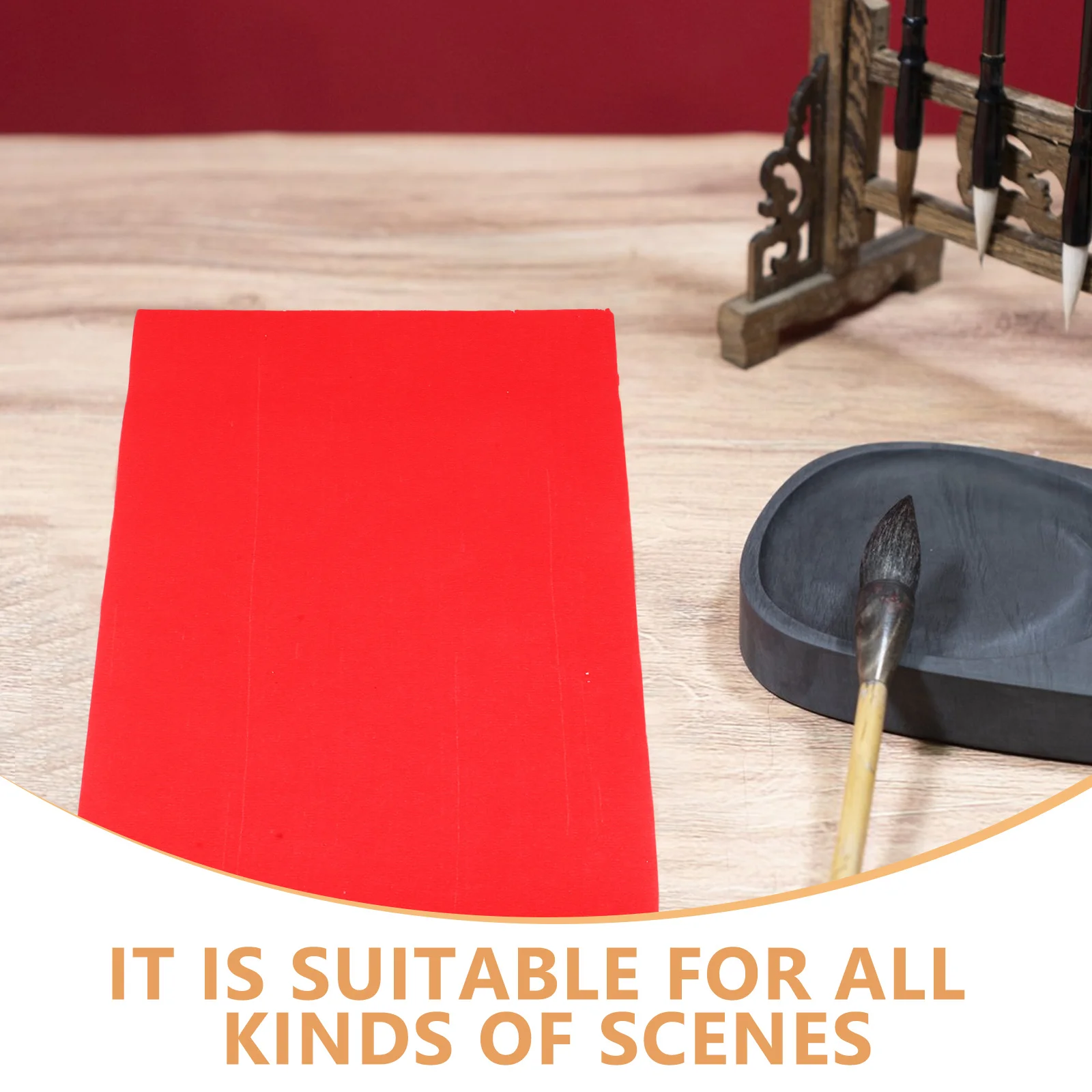 لفة ورق شوان الأحمر لون مشرق شبه الملمس الخام الخط الصيني الحرف مقاطع قطع الورق المهرجانات ديكور المنزل