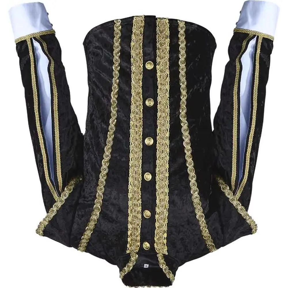 

Tudor Jacket Men Cosplay Costume Outfits Renaissance Tudor Elizabethan Uniform Jakcet Costumes