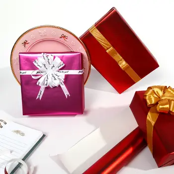 17吋 x 120吋 金屬純色彩色包裝紙捲,適用於聖誕節、情人節、生日等節日禮物裝飾 8 最佳銷售 禮品包裝紙 - №4