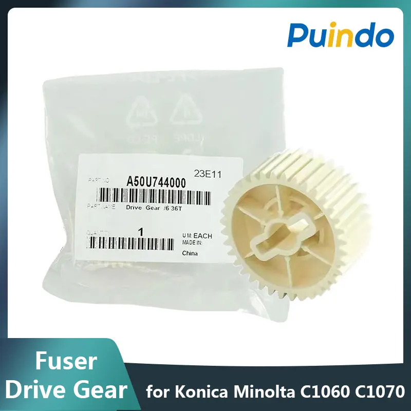 A50U744000 Original Fuser Drive Gear /6 36T Press for Konica Minolta C1060 C1070 AP C2060 C2070 C3070 C3080