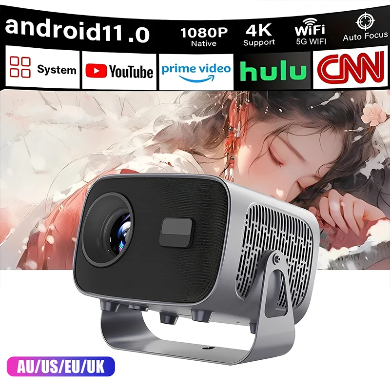 A10 Mini Projector Portable 3D LED Video Projectors Home Cinema Theater Game Laser Beamer Smart TV BOX 1080P 4K HD Projector