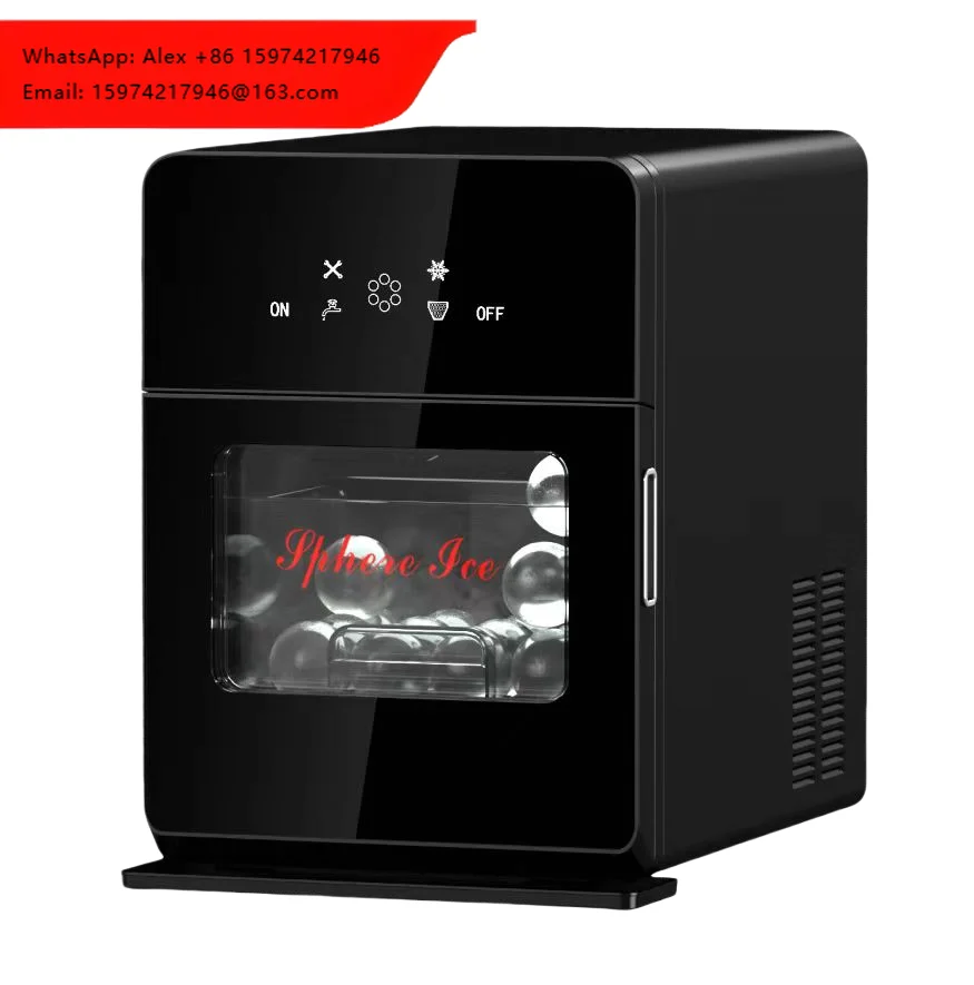 2025 New Portable 5cm Sphere Ice Maker Self-Cleaning Countertop Automatic Ball Ice Maker Machine For Whiskey Bourbon Parties