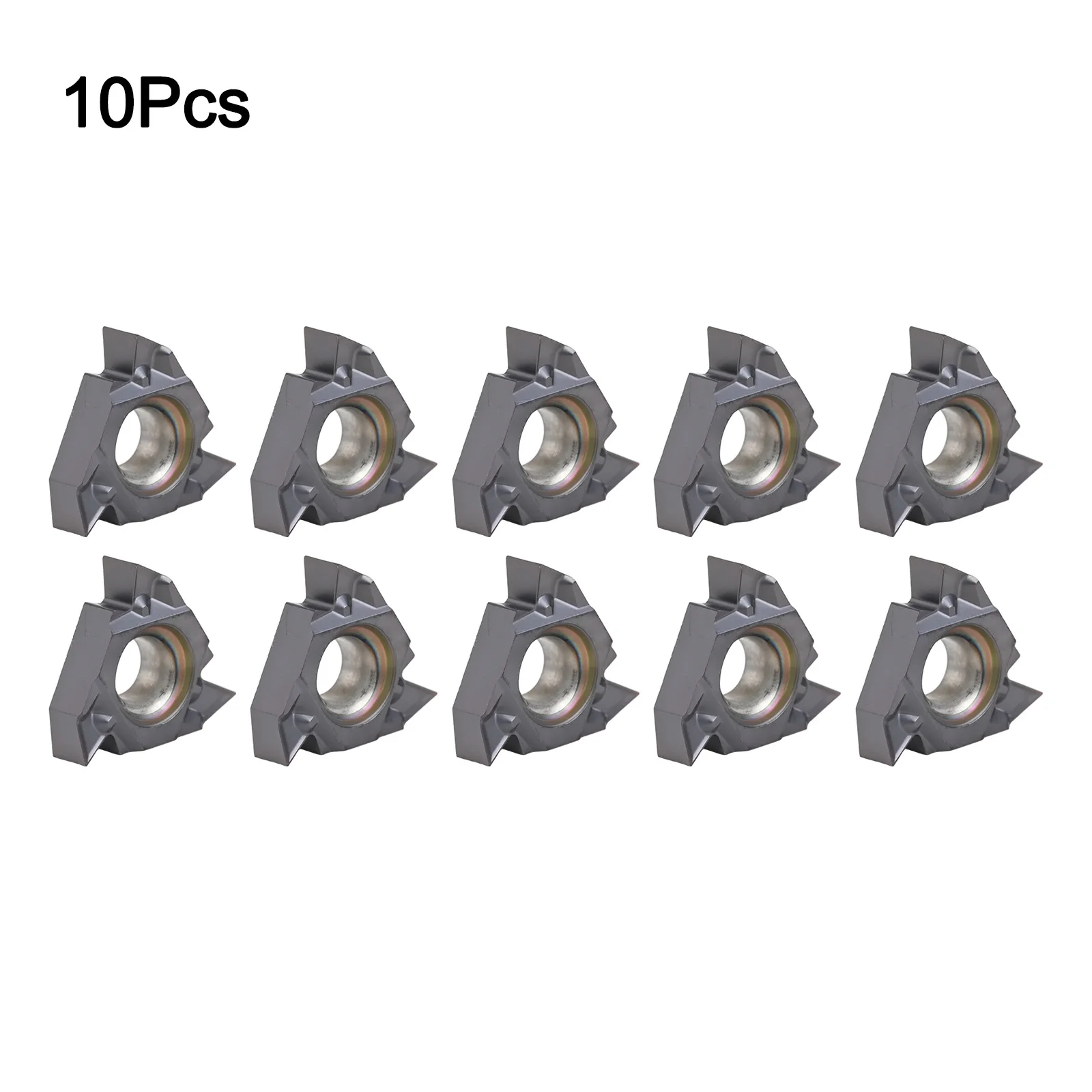 CNC เธรดแทรก 10 ชิ้น 16IR AG60TF PR1115 วัสดุคาร์ไบด์สำหรับความต้านทานที่แข็งแกร่งและความเร็วในการประมวลผลขนาดใหญ่