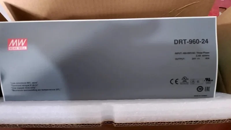 Mingwei ثلاث مراحل الصناعية 380 فولت تحويل التيار الكهربائي نوع المسار DRT480-24 المدخلات 24V20A