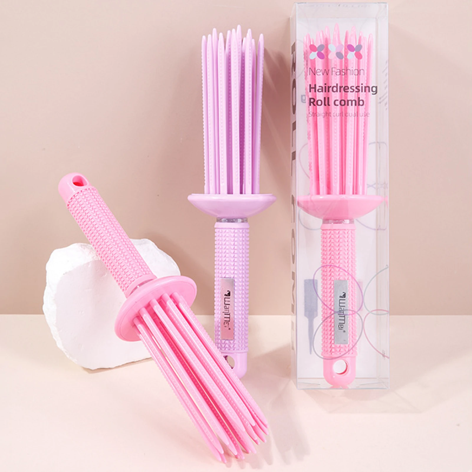 مشط تصفيف الشعر في صالونات التجميل، مشط شعر مجعد رقيق للرجال والنساء، إكسسوارات شعر على شكل جمجمة عالية، أمشاط تصفيف الشعر