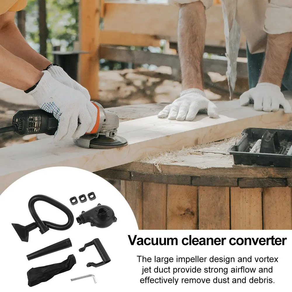 

Remover Replacement Angle Grinder Converted to Air Blower Dust Collector Blowing & Suction Wind Dust Blower Accessory Cleaning
