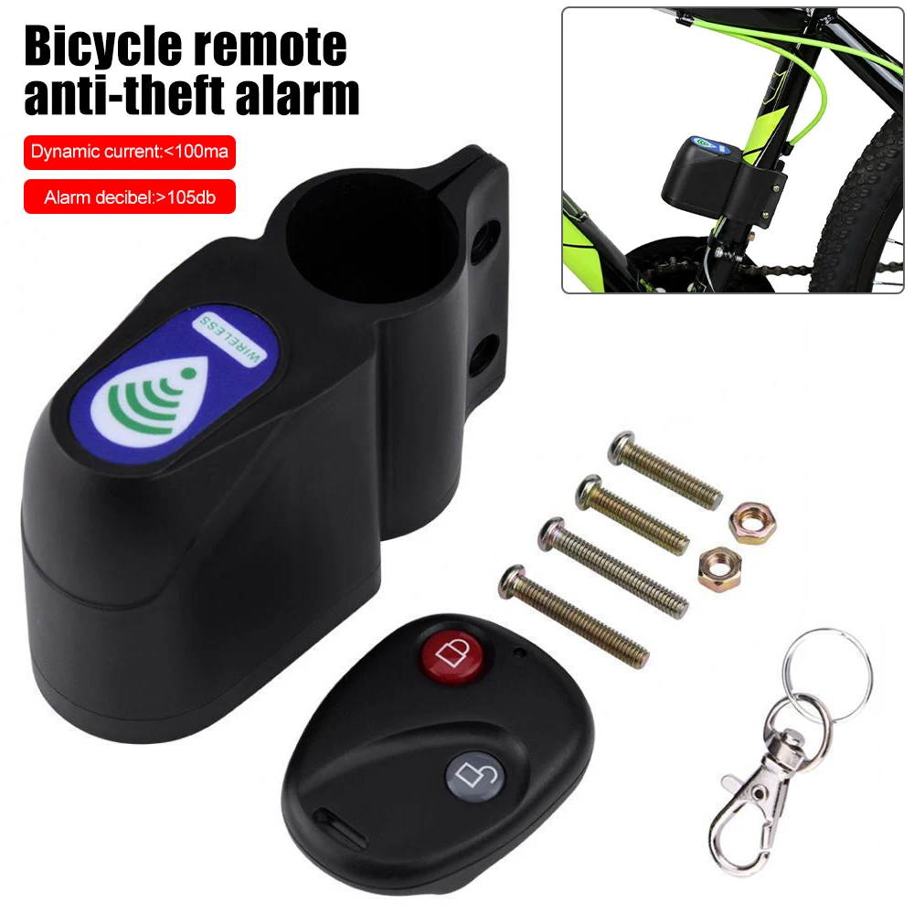 

Motorcycle Anti-theft Alarm Lock With Wireless Remote Control Waterproof MTB Bike Vibration Alarm Remote Control Moto Alarm Lock