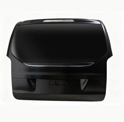 Rear baffle, luggage door assembly with small window appearance modification accessories