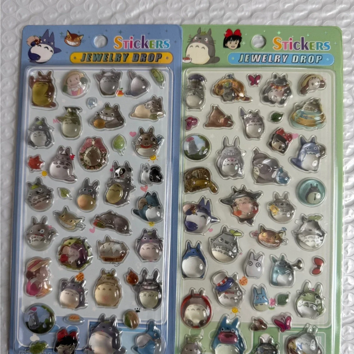 

New 3d Crystal Embossed Totoro Stickers Kawaii Diy Phone Case Scrapbook Stationery Decor Birthday Gift