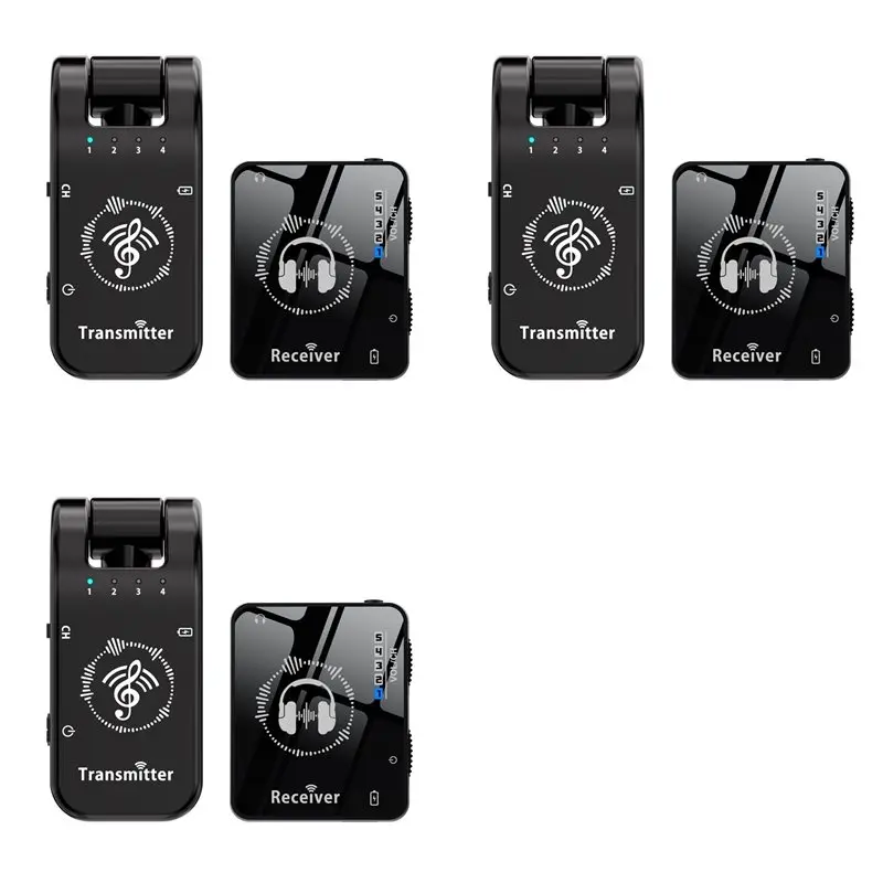 

B49C 3X 2,4 ГГц беспроводной монитор наушников система передачи сценический аудио передатчик и приемник для наушников