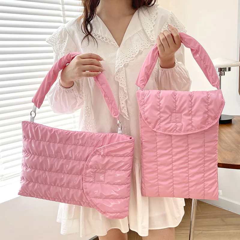 Cloud Waterproof Makeup Bag, Cross-Border Ultra Light Polyester Computer Bag, Single Shoulder Women's Ipad Anti Drop Protective