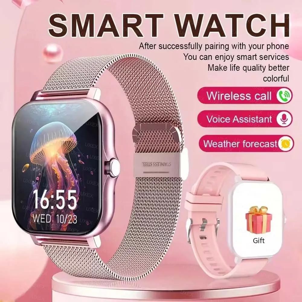 Relojes inteligentes Cuteness para hombre, reloj deportivo con Monitor cardíaco, relojes inteligentes con Bluetooth, llamadas, reproducción de música, reloj de regalo para reuniones de 1,83 pulgadas