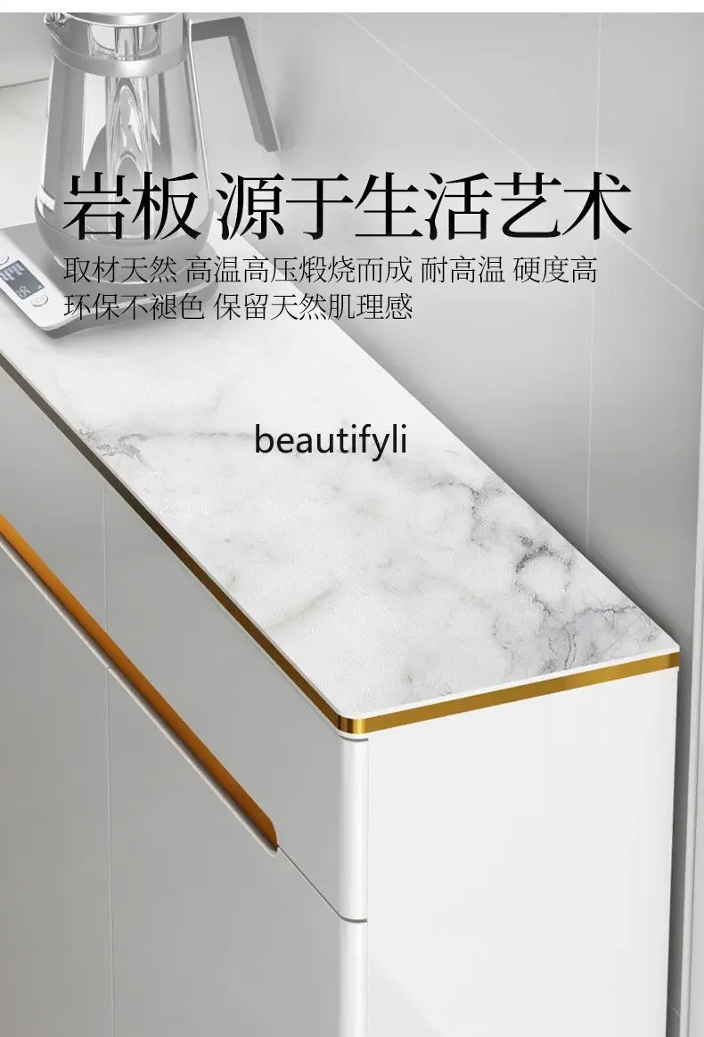 R1 خزانة خذاء فاخرة خفيفة المنزل توفير المساحة جدار المنزل بسيط الحديثة مدخل خزانة لوحة حجرية قاعة خزانة