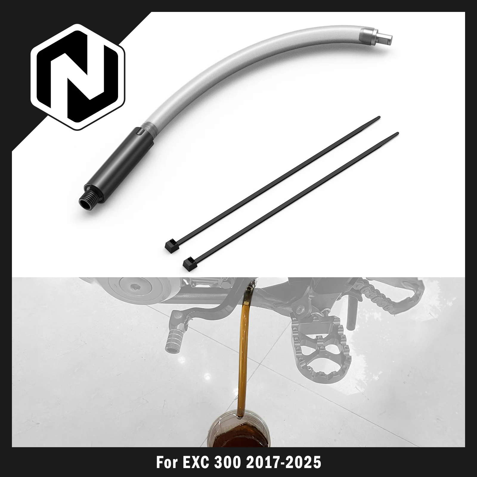 

NICECNC For Husqvarna TE 300 2017-2025 2024 TE 250 TC 250 TX 300 TC 250 25cm Oil Drain Tool For KTM EXC 300 For GasGas EC 300