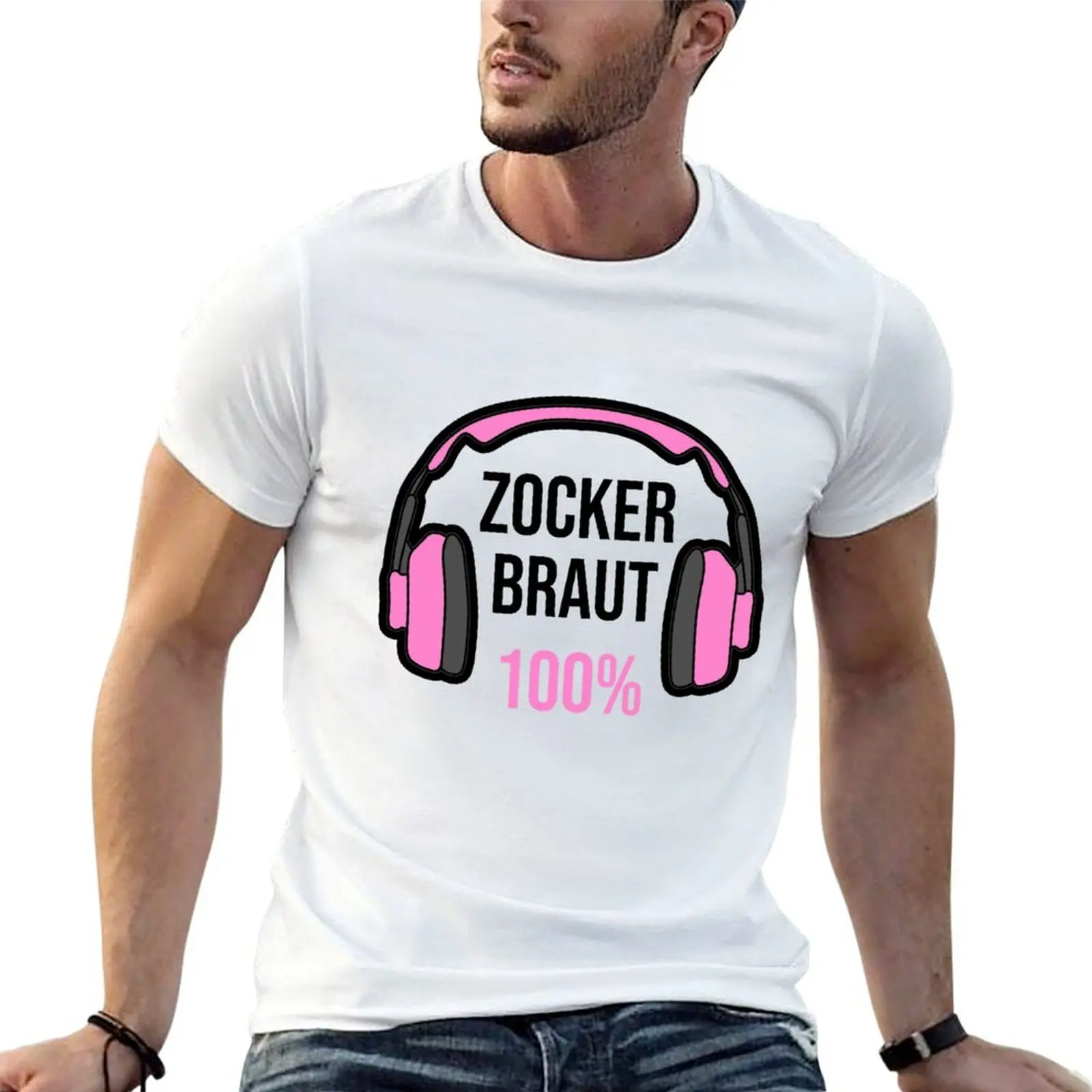 Gaming Headset - Gamer Bride 100% T-Shirt essential t shirt summer tops mens big and tall t shirts