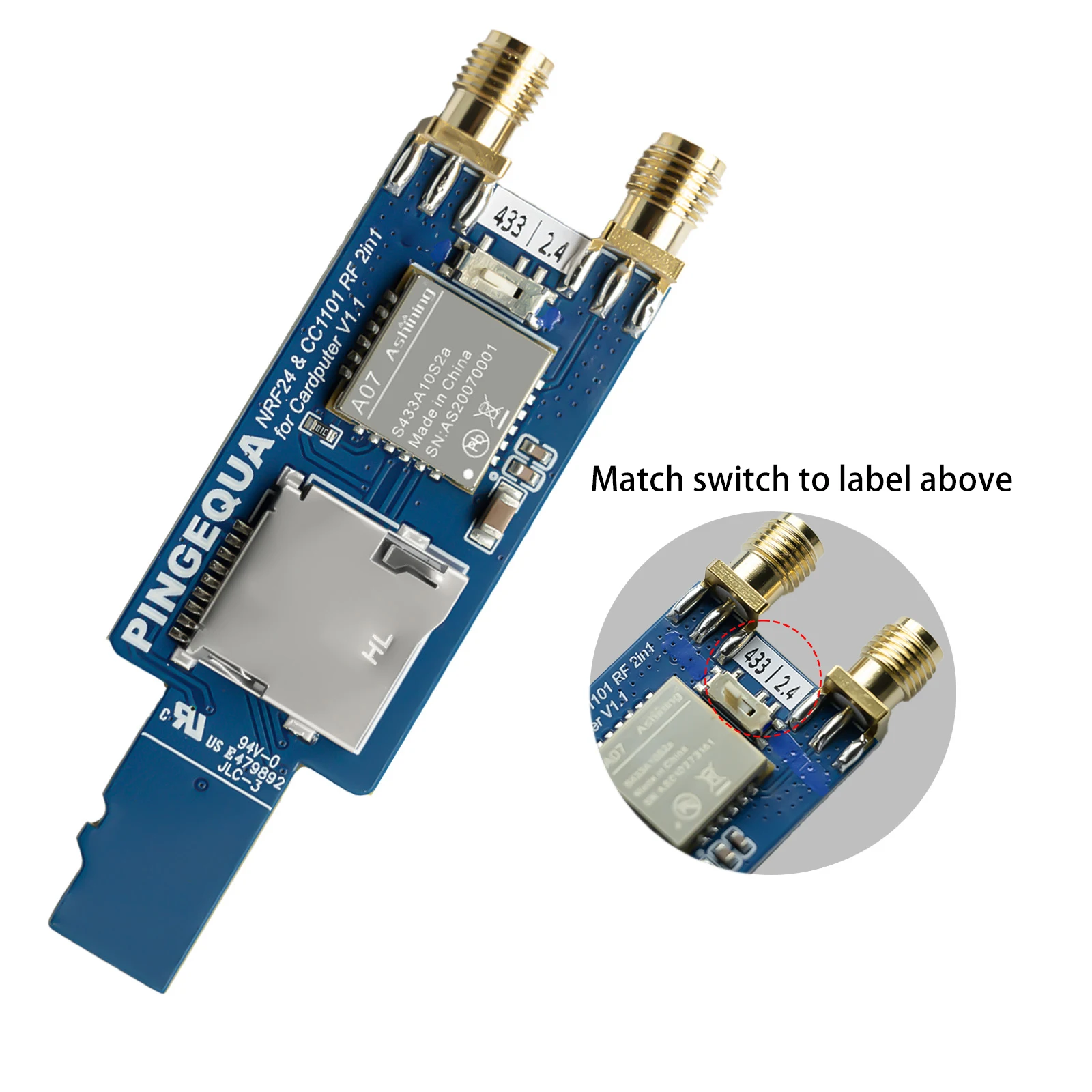 Módulo RF CC1101 de 433MHz para cardputer M5Stack, interfaz Grove Plug-and-Play, Compatible con firmware Bruce