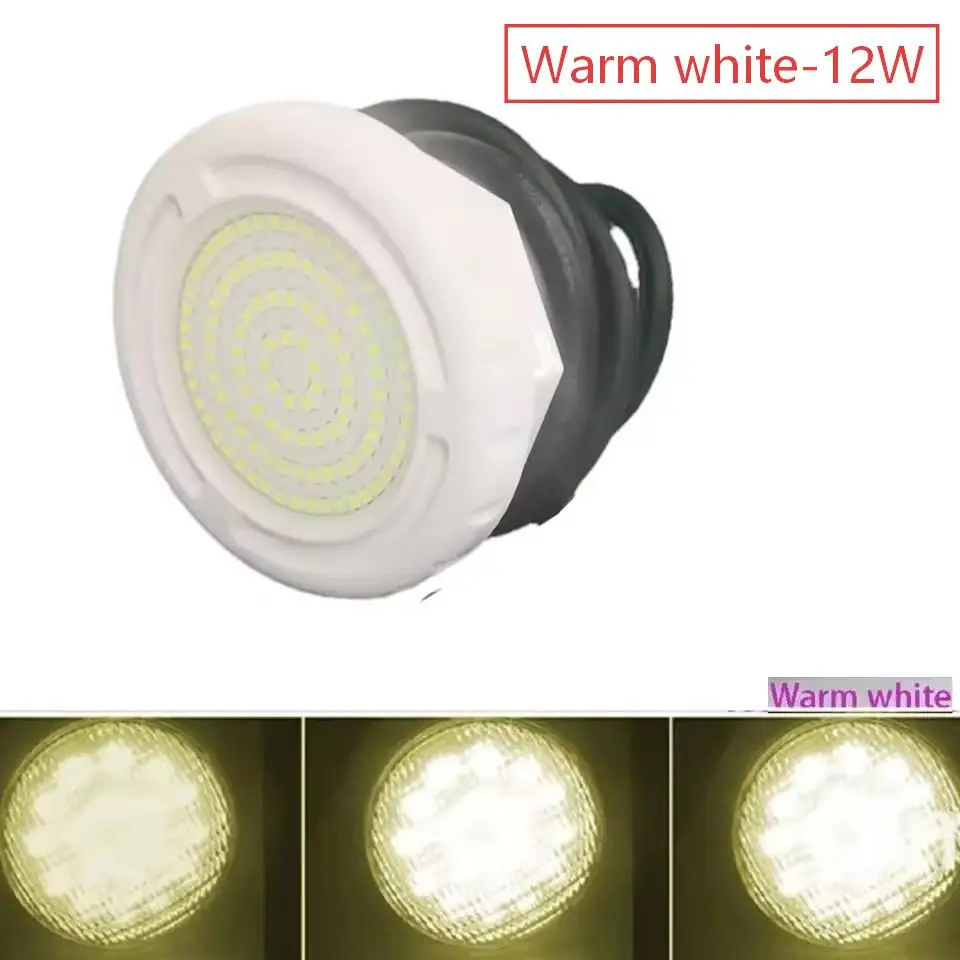 RGB Color Changing Underwater LED Light 12V DC 15W for Swimming Pool For Spa Acrylic Bathtub Wooden Tub IP68 108 LED 1200lm