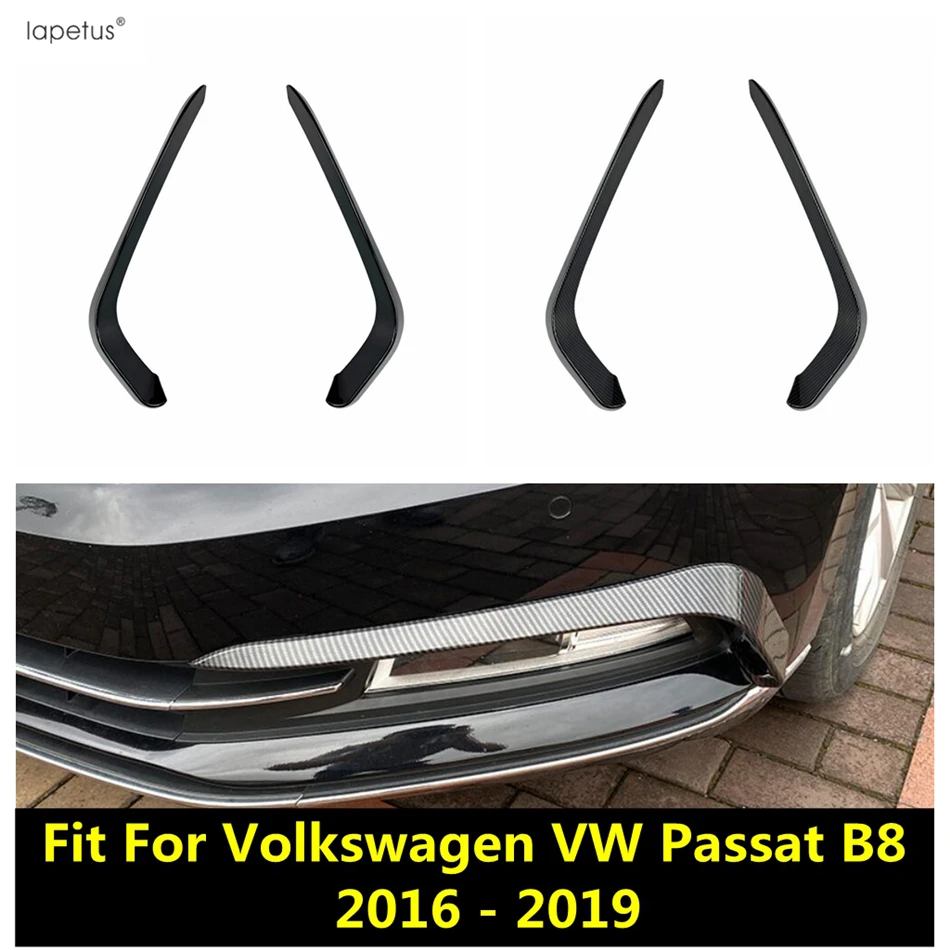 

Carbon Fiber Black Headlight Eyelid Eyebrow Cover Sticker Trim For Volkswagen VW Passat B8 2016 - 2019 Car Styling Headlamp Kit