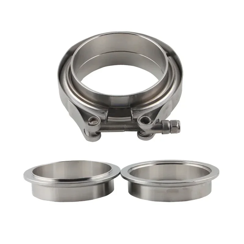 

Free shipping 2" 2.5" 3" 3.5" Stainless Steel Car V-band Male Female Exhaust Flange Vband Clamps V band Clamp Kit