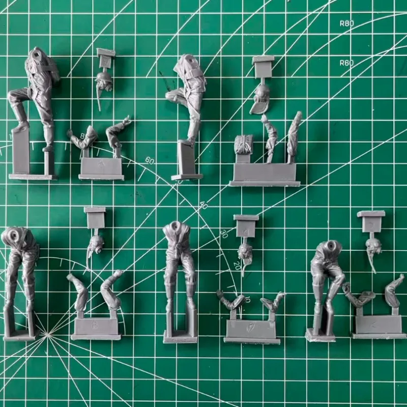 1/35 Scale Die Cast Resin Figure Assembled Model Kit History Hobby Miniature Soldier 5 Unassembled and Unpainted