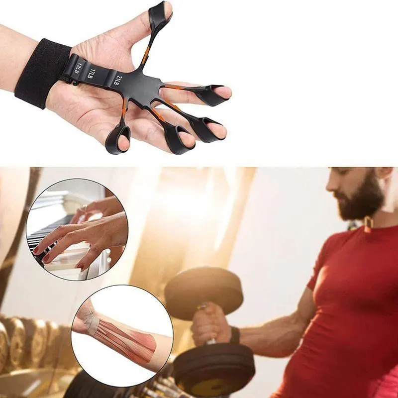 New Silicone Finger Trainer 5 Finger Wrist Stretcher Finger Strength Recovery Flexion and Extension Vein Trainer