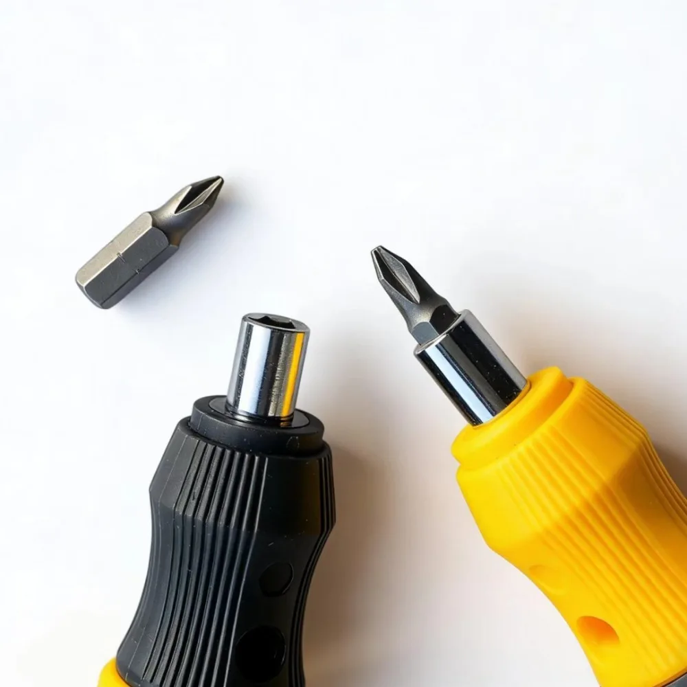 11-in-1-Schraubendreher-Set mit kurzem Griff und Phillips-/Flach-/TORX-Bits mit hoher Härte, tragbare Mini-Multifunktions-Reparaturwerkzeuge – Detail 1