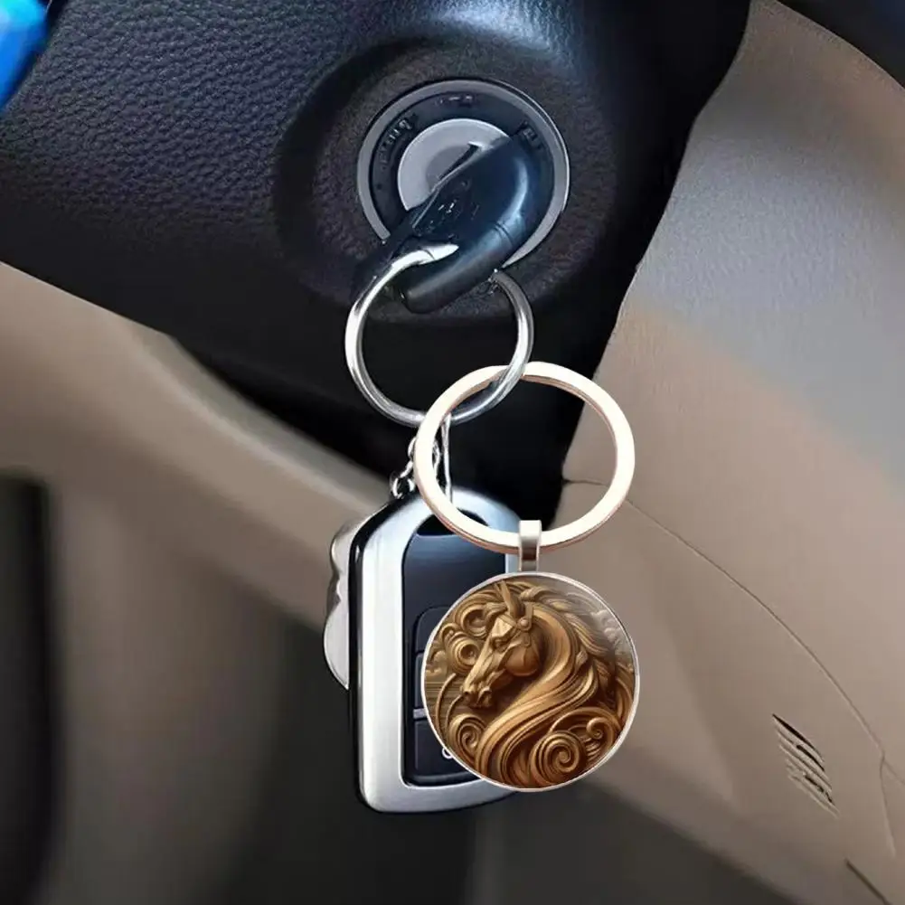 Брелок-с-китайской-лошадью-износостойкий-брелок-многослойный-гальванический-брелок-традиционный-китайский-кулон-с-лошадью-для-мужчин