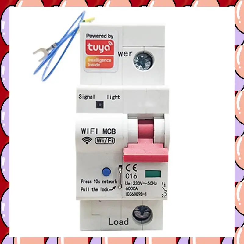A72Z TUYA Smart WIFI 1P Circuit Breaker Energy Meter With Kwh Monitoring, Timer Relay, And Leakage Protection 80A