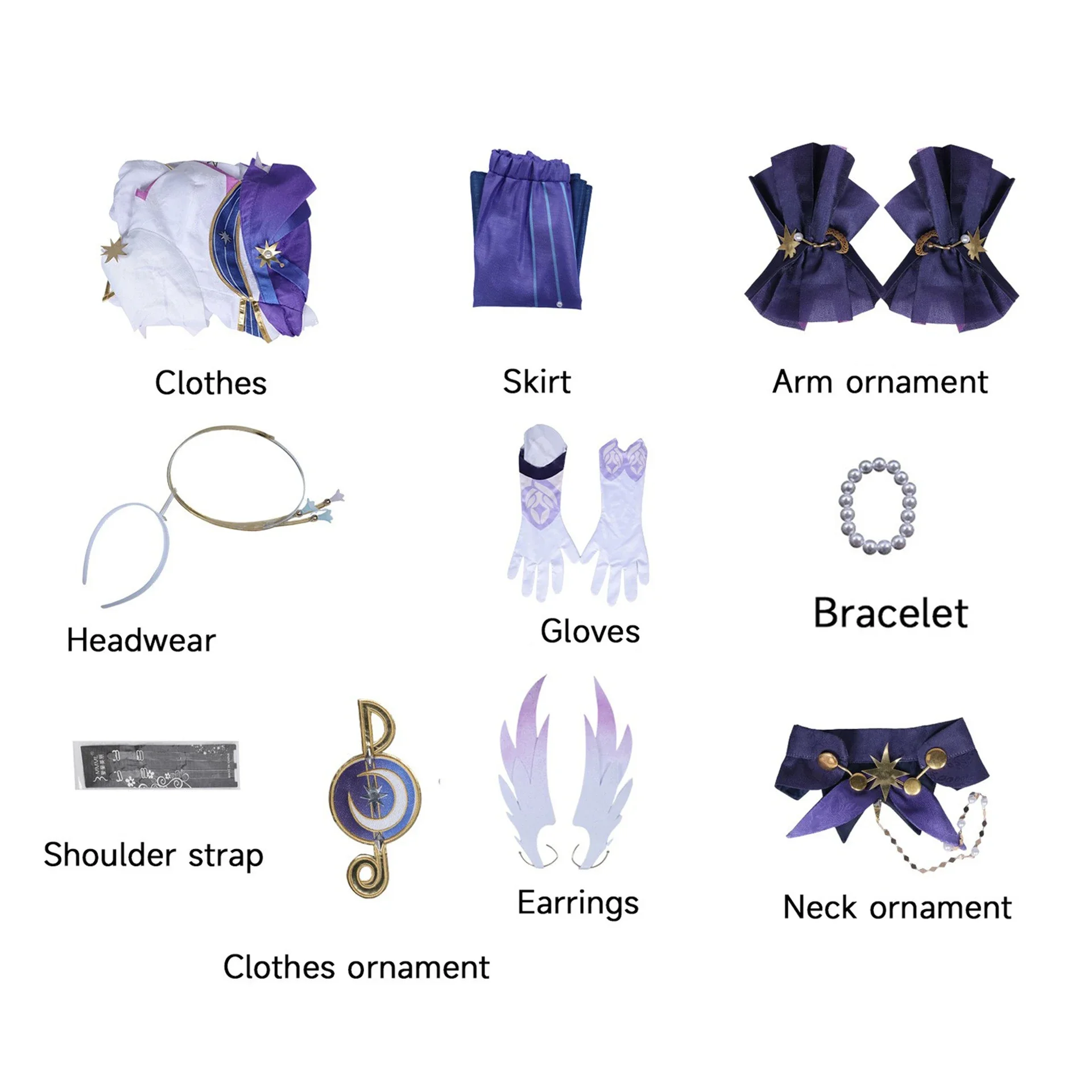 Jeu Honkai: Star Rail C. Cosplay Costume pour femmes adultes, jupe trempée, tenue d'Halloween, uniforme de fête, ensemble de performance