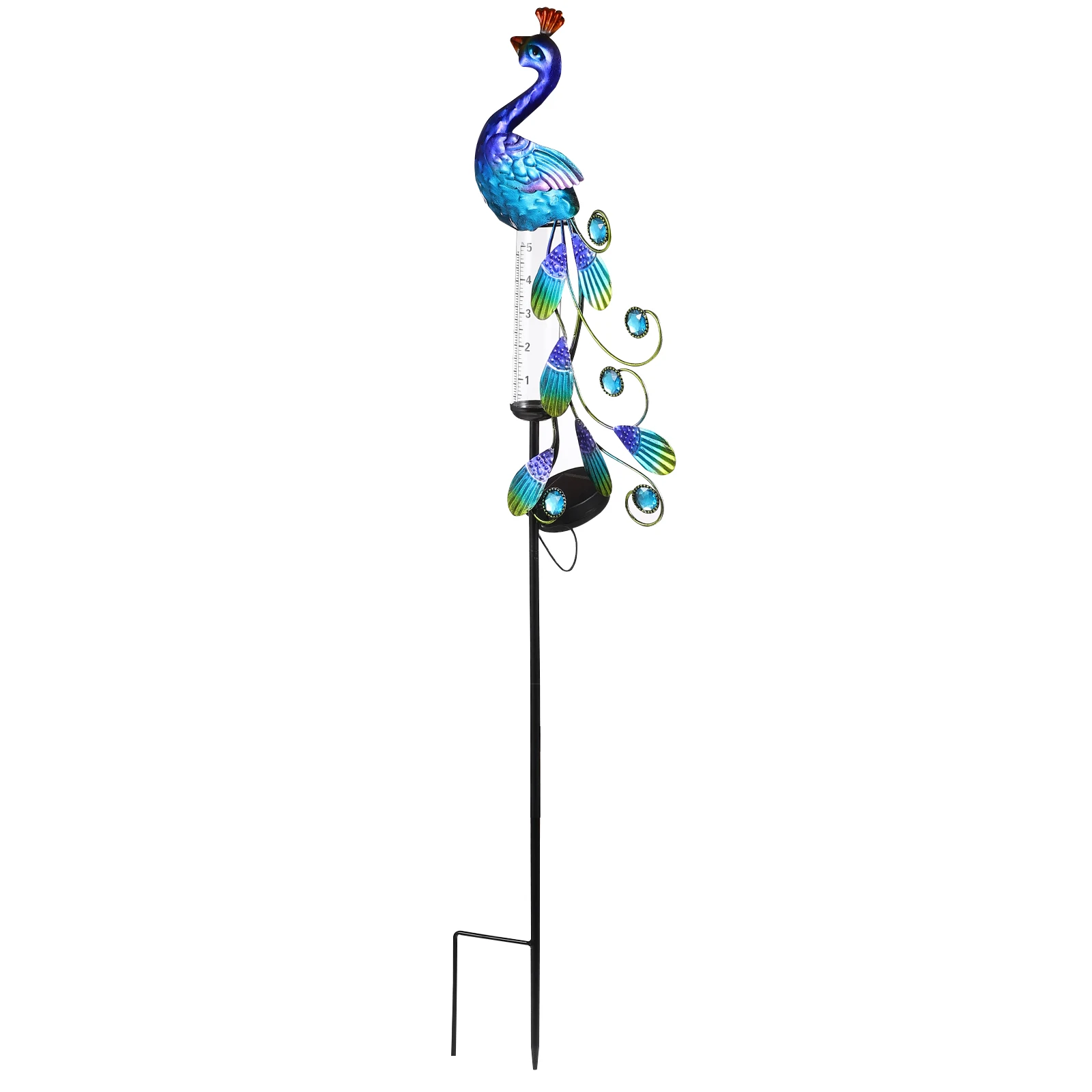 

Solar Peacock Light Outdoor Garden Decoration Waterproof LED Yard Lamp Rain Gauge Lighting Solar Charging Artistic Design Spring