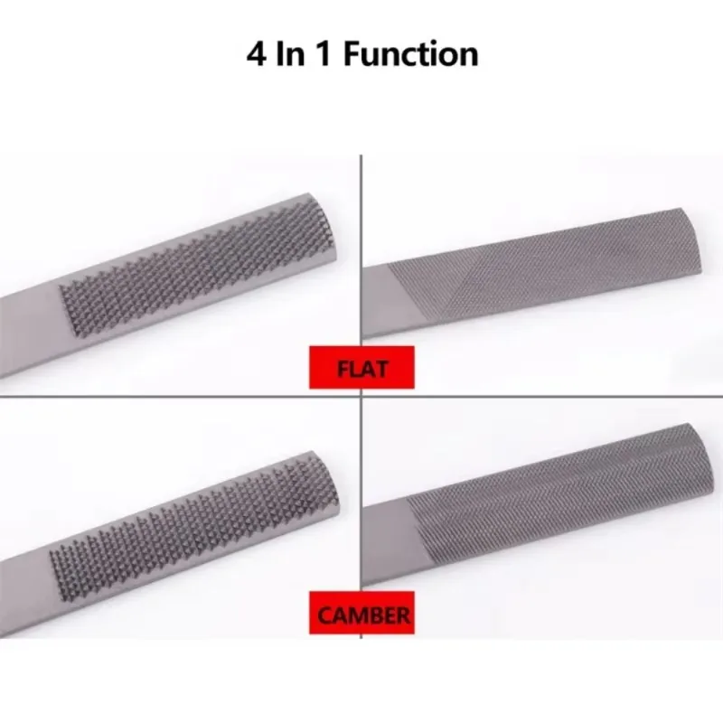 4 في 1 ملف معدني مزدوج الوجهين الخشب نحت عرموش 8 ''/200 مللي متر الصلب للنجار لتقوم بها بنفسك أداة النجارة أدوات يدوية رئيس مربع