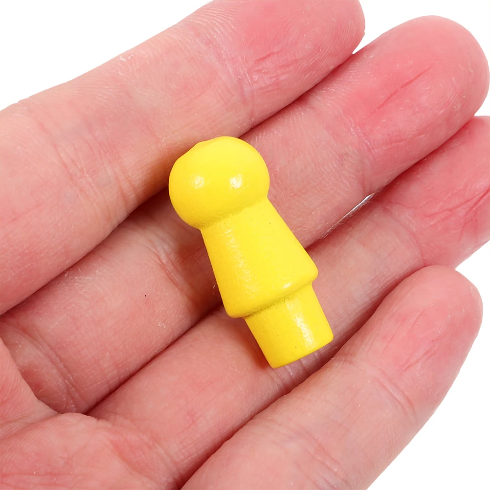 

180pcs Wooden Chinese Checkers Pegs Natural Colorful Replacement Pawns For Kids Board Flight Chess Strategy Pieces