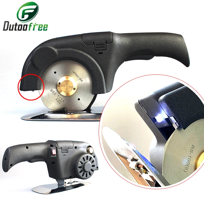 

110V-220V Brushless Electric Round Knife Speed High-speed Cutting Machine Handheld Carpet Leather Garment Cutting Cloth Tailor