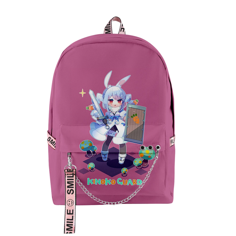 Harajuku Novelty Hololive Usada Pekora School Bags Unisex 3D Print Oxford Waterproof Notebook multifunction Travel Backpacks