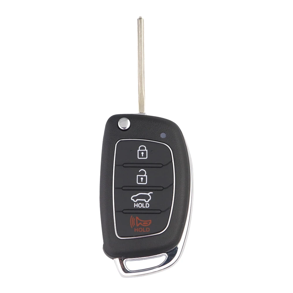 3 4 Botton Flip Remote Key Fob Case Shell For Hyundai IX35 i20 IX45 I10 HB20 Accent Elantra Verna Solaris Sonata Tucson Santa Fe view 2