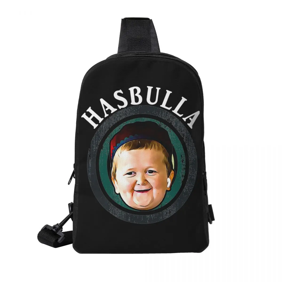 

Funny Hasbulla Magomedov Hasbullah Smile Classic Chest Bag Men Sling Crossbody Backpack Chest Bag Hiking Daypack Shoulder Bag