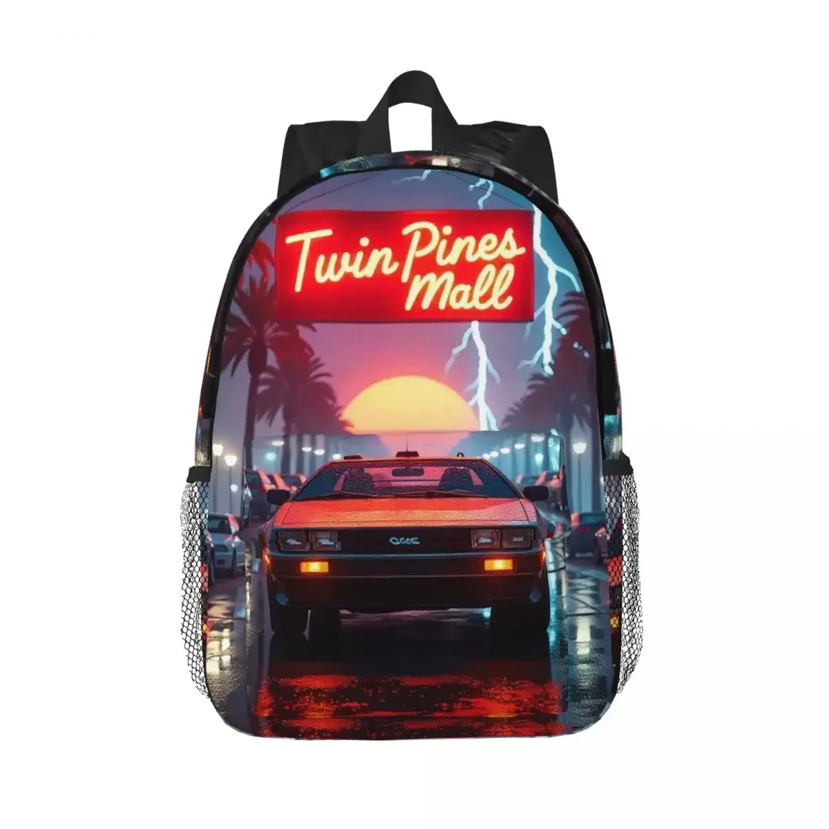 DeLorean Time Machine Back To The Future Backpack Hot Sale Daypack Boys Girls BookBag Shoulder Bags for Men Women School Bag