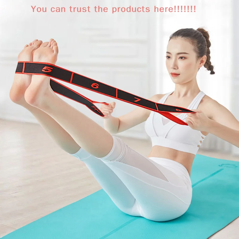 

Multi-functional Yoga Pilates Resistance Bands Loop Fitness Exercise Pull Strap Belt Elastic Latin Dance Stretching Bands