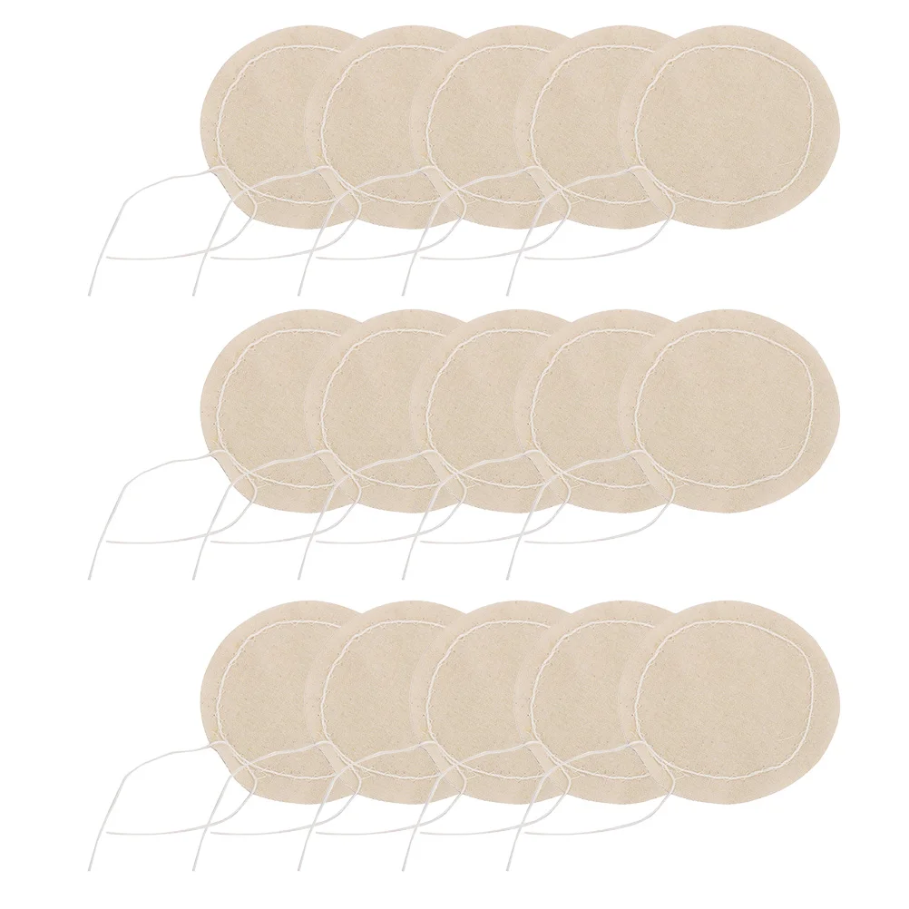 20pcs Practical Coffee Replacement Filter​ Cloth for Syphon Coffee Maker (Beige) Coffee Filter Cloth Espresso Cloth Filter