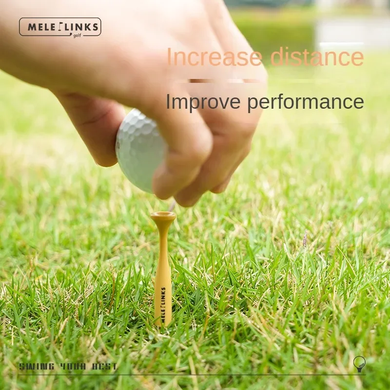 Golf Training Aids for Longer Shots with 8 Wooden Tees and Plastic Golf Ball Holder Durability Stability 8pcs Stylish Style