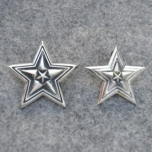 

Five Point Star Male Couple Sterling Silver Pendant Necklace Retro Sweater Chain Female Pendant